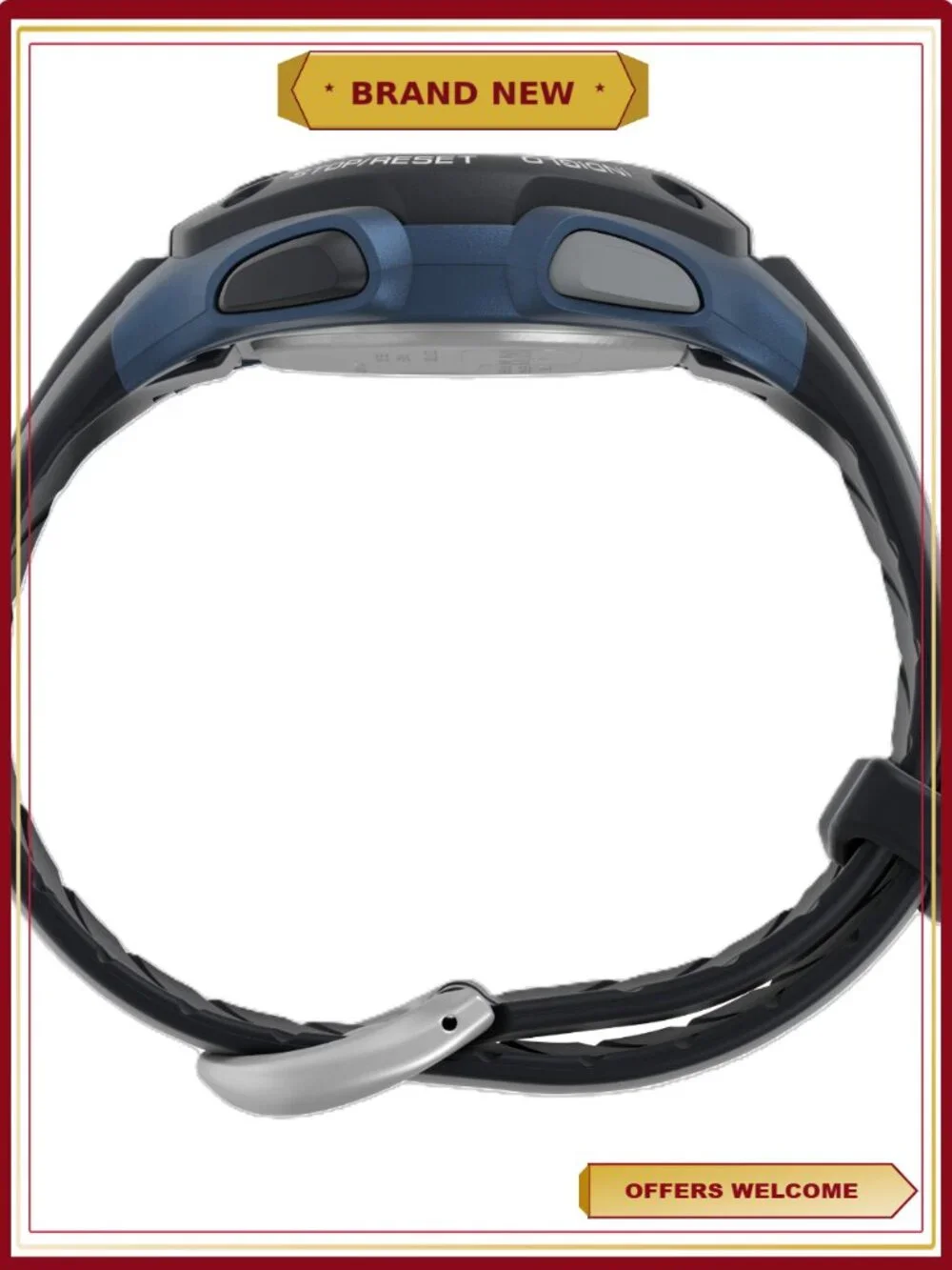 Timex Men's 30-Lap Sport Watch, Indiglo Night-Light, Plastic, Water Resistant
